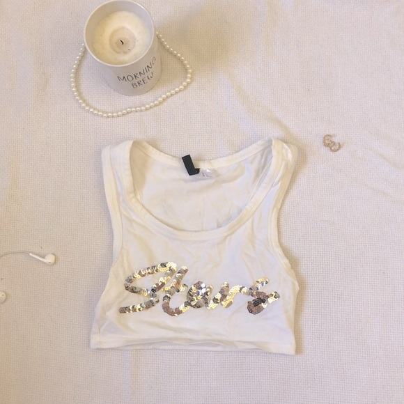 White stars tank top H&M - Picture 1 of 5